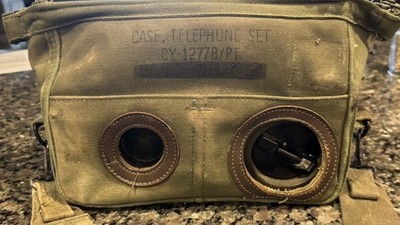 Vintage US Military TA-312/PT Field Telephone Entron Vietnam Era S/N 28 — photo 1